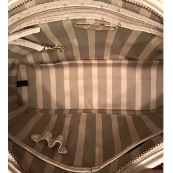 Brahmin Mini Asher Rose Tri Color Melbourne Gator/Croc Leather - Picture 5 of 16